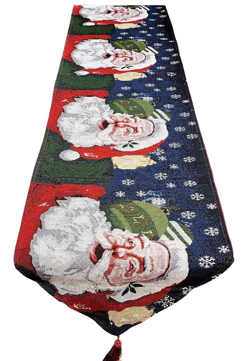 Santa Claus Christmas Table Runner – Festive Holiday Dining Decor