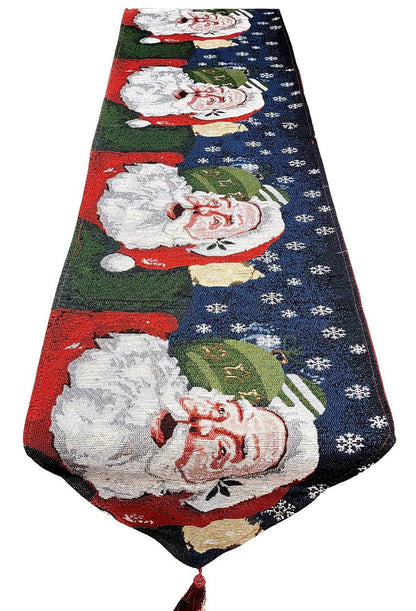 Santa Claus Christmas Table Runner – Festive Holiday Dining Decor