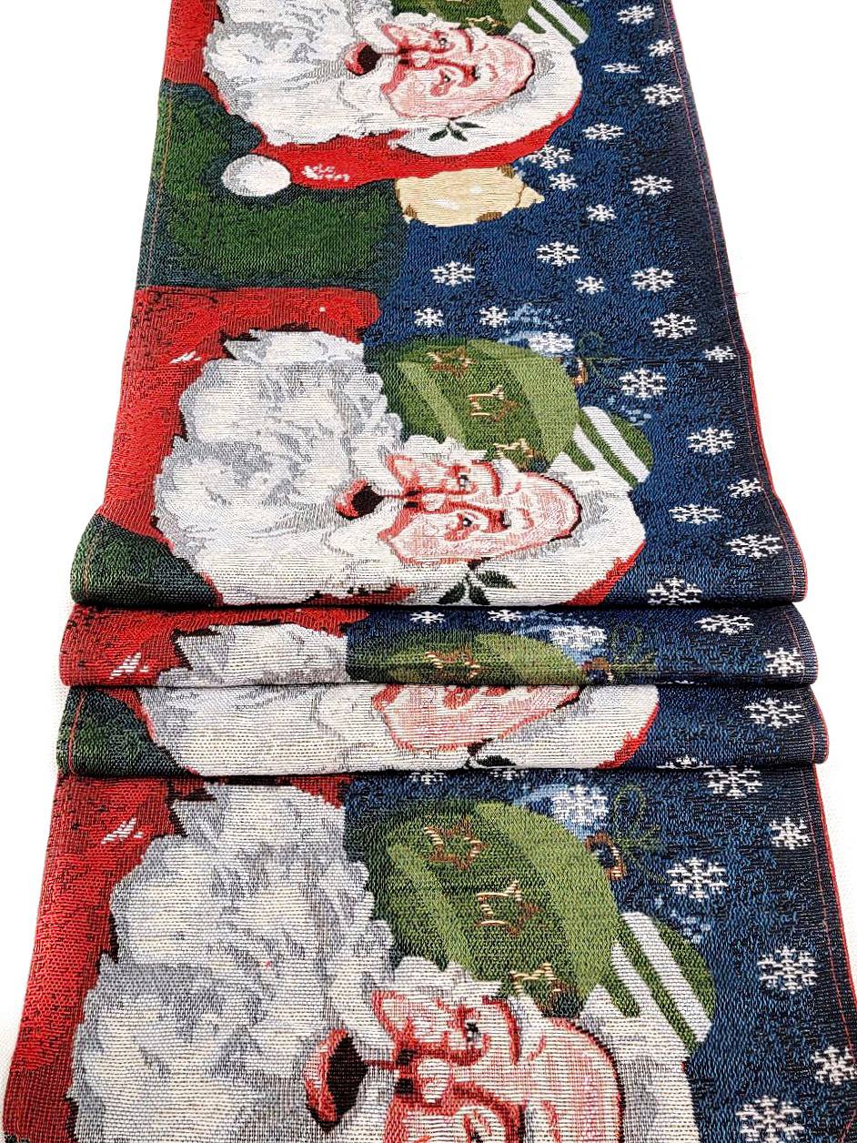 Santa Claus Christmas Table Runner – Festive Holiday Dining Decor