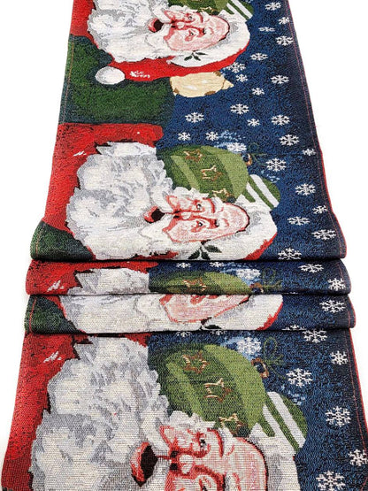 Santa Claus Christmas Table Runner – Festive Holiday Dining Decor