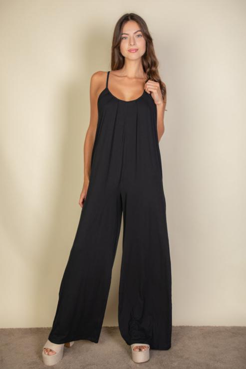 Elegant Wide Leg Spaghetti Strap Jumpsuit for Women