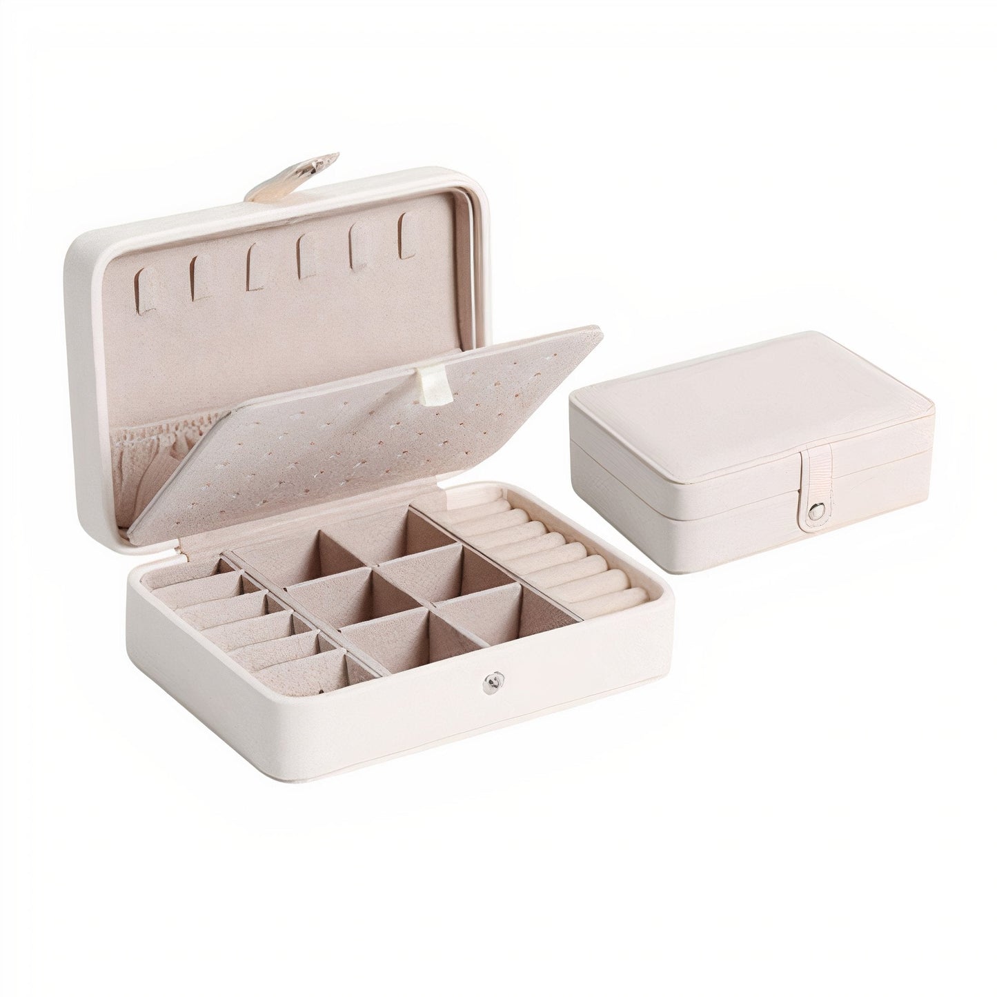 Smart Jewelry Box – Multi-Compartment Organizer for Earrings, Rings & Accessories