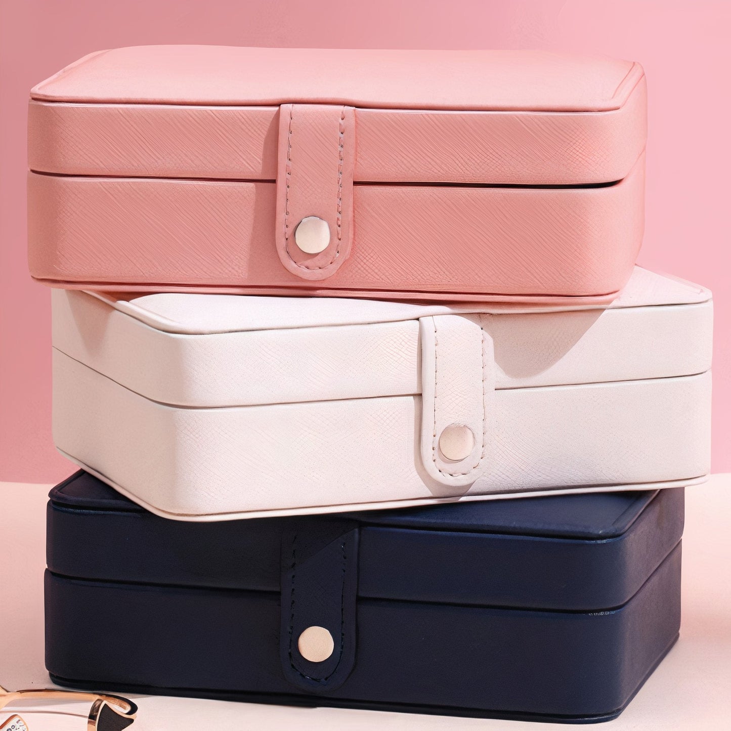 Smart Jewelry Box – Multi-Compartment Organizer for Earrings, Rings & Accessories