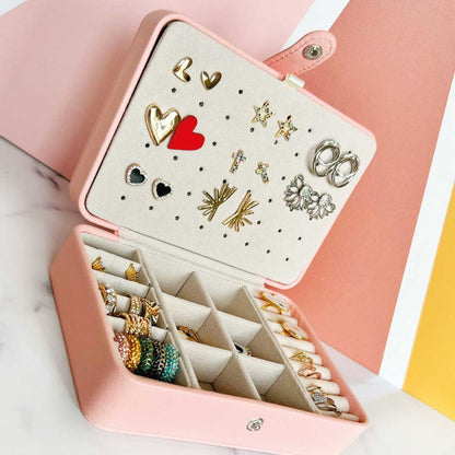 Smart Jewelry Box – Multi-Compartment Organizer for Earrings, Rings & Accessories