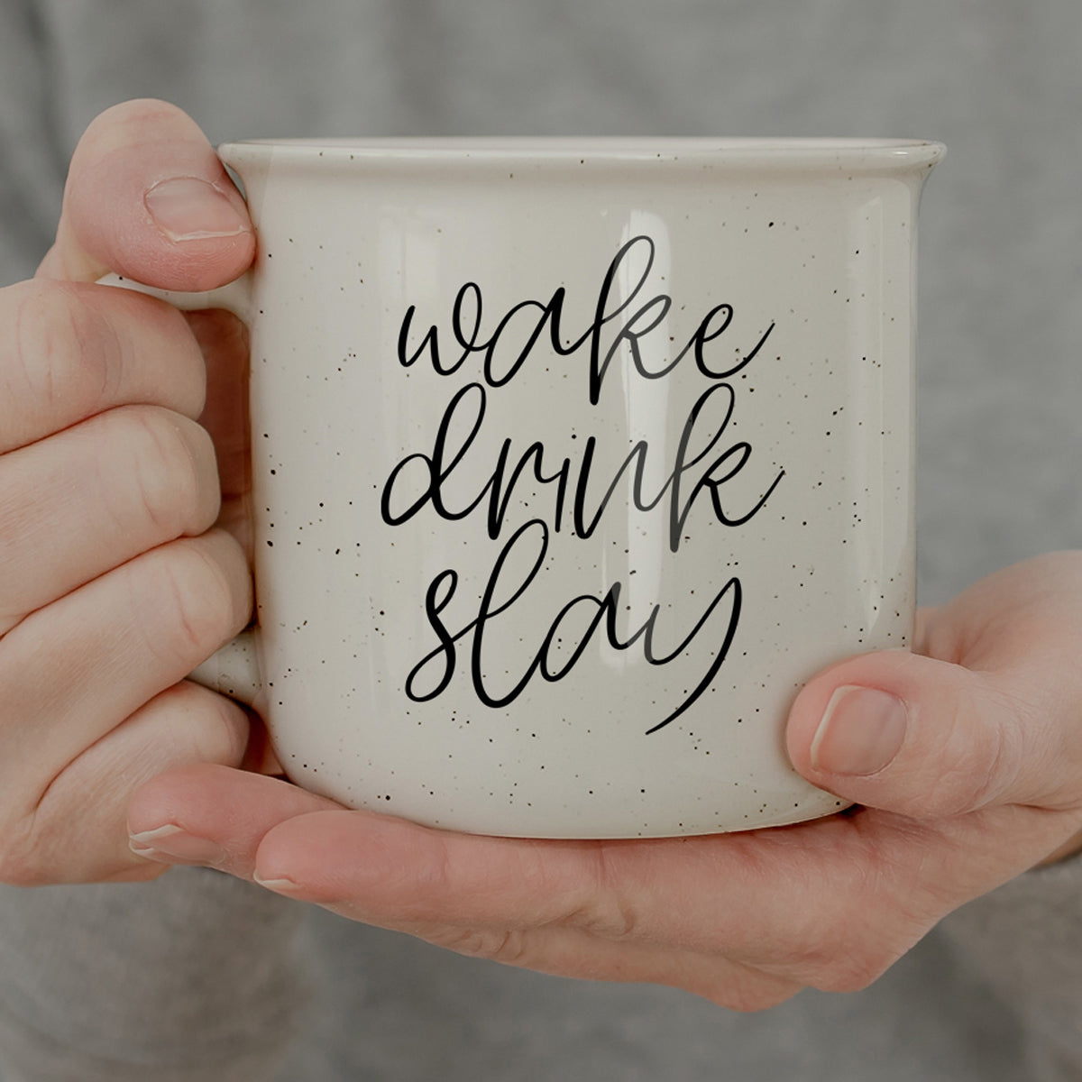 Wake · Drink · Slay Ceramic Mug – 14.5oz