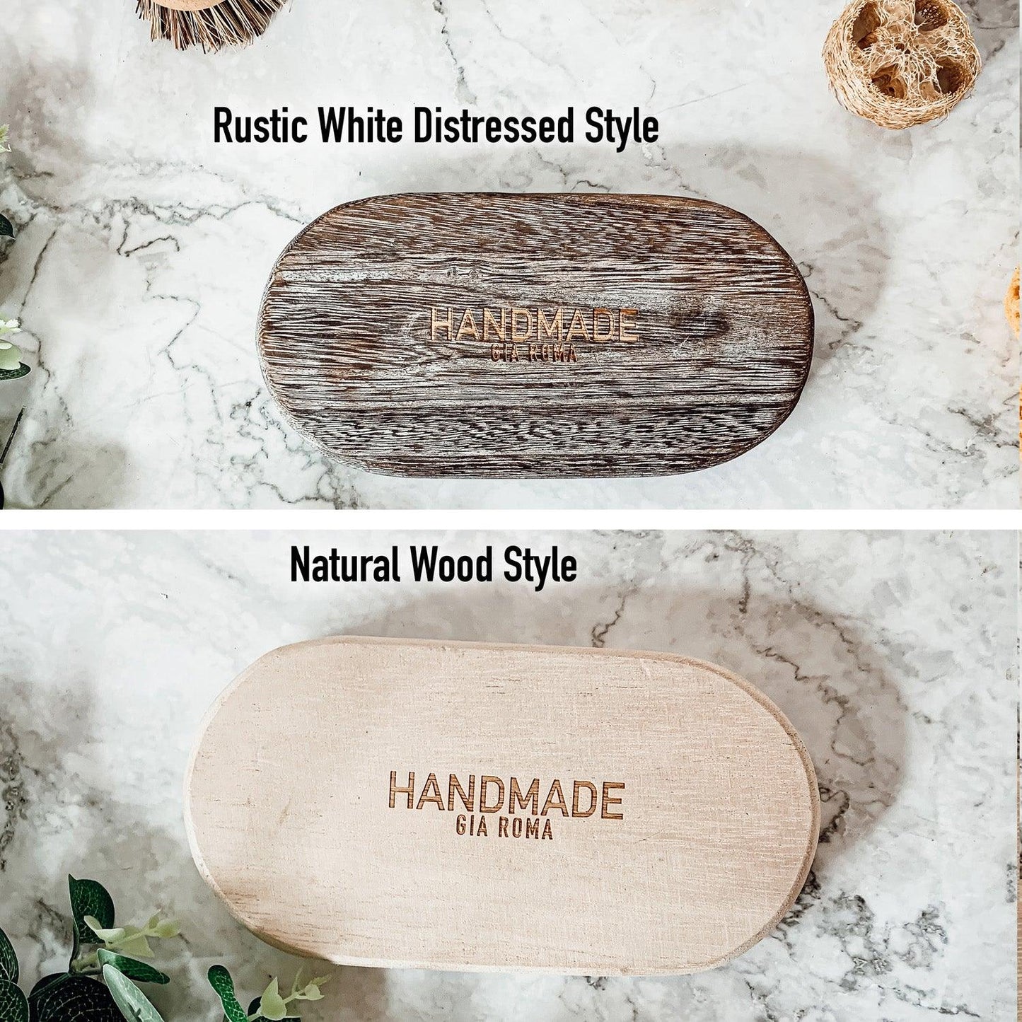 Rustic Wooden Tray – Minimal Neutral Decor